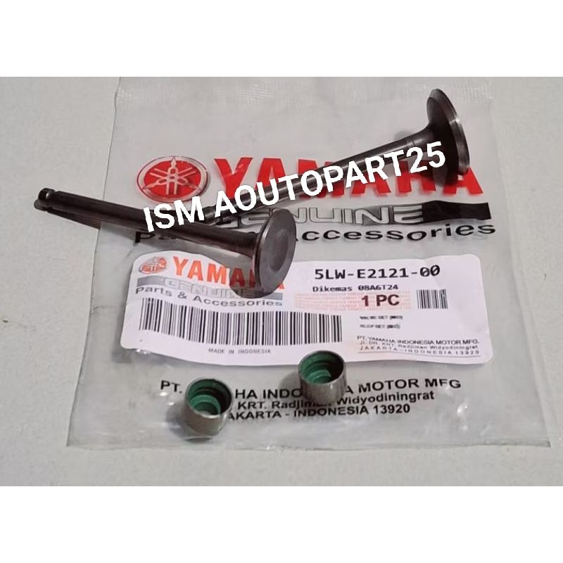 Klep Set Payung Klep Set plus Seal Klep Ori 5LW Yamaha Mio Sporty/Mio Smile/Fino/Nouvo karbu