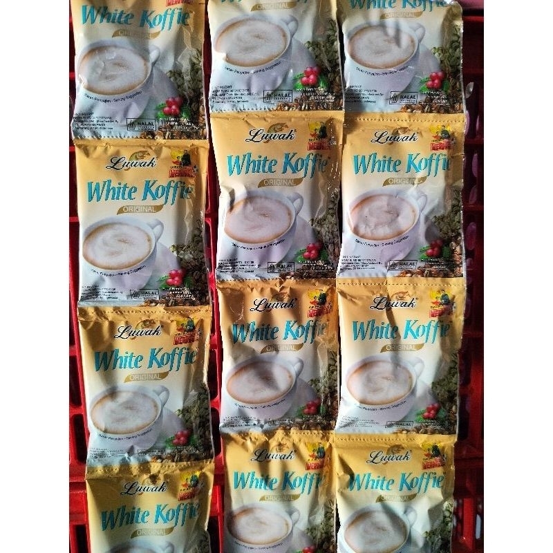 

Luwak White Coffee 1 Renceng isi 10 Sachet