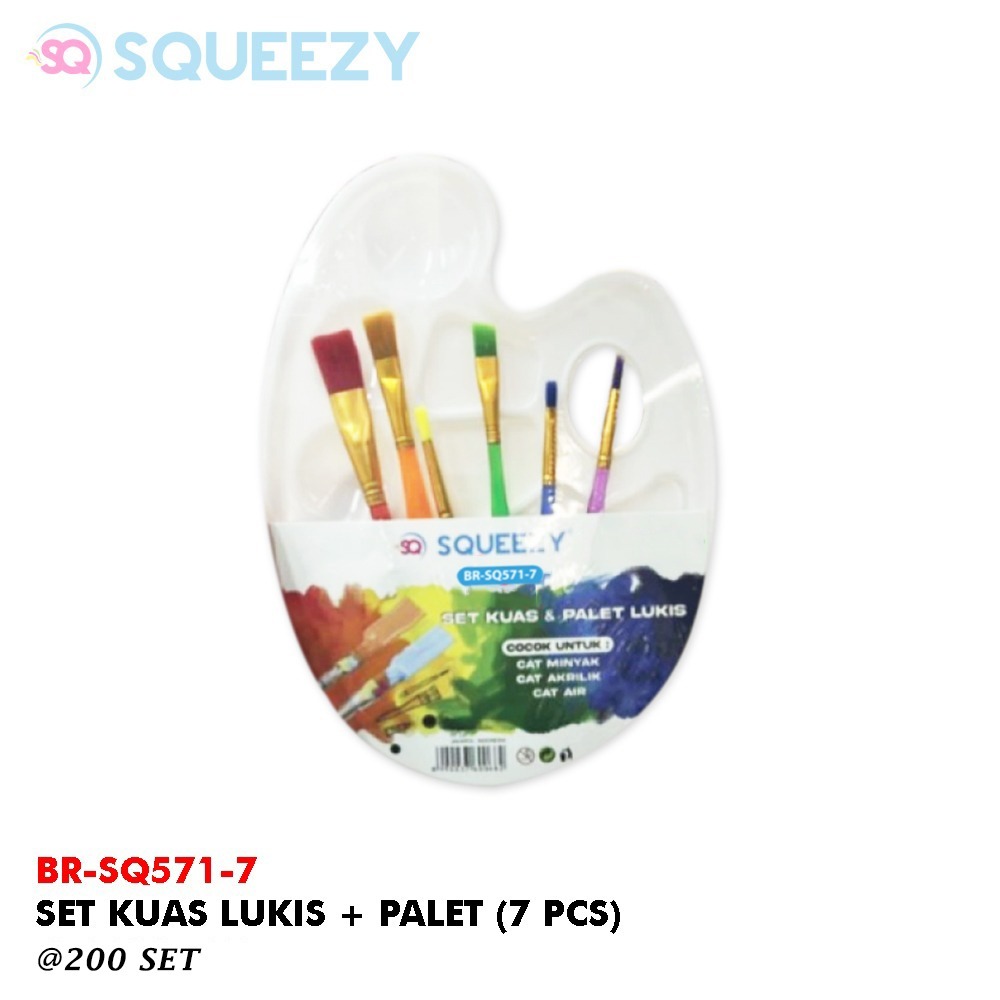 

SQUEEZY SET KUAS+PALET LUKIS BR-SQ571-7