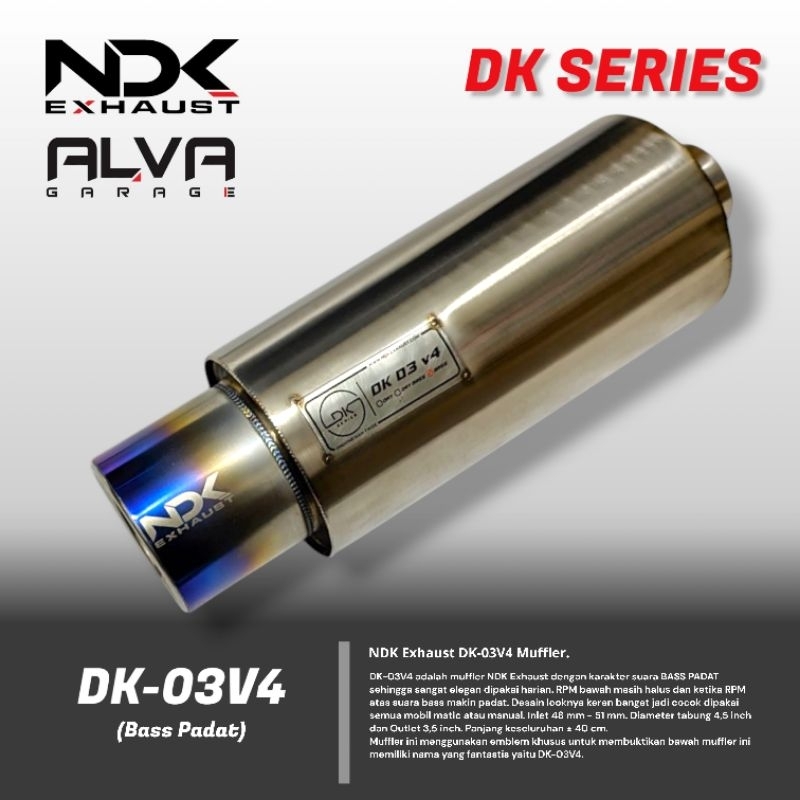 Knalpot Mobil Rush Terios New Rush Terios Konde Muffler DK03V4 NDK EXHAUST