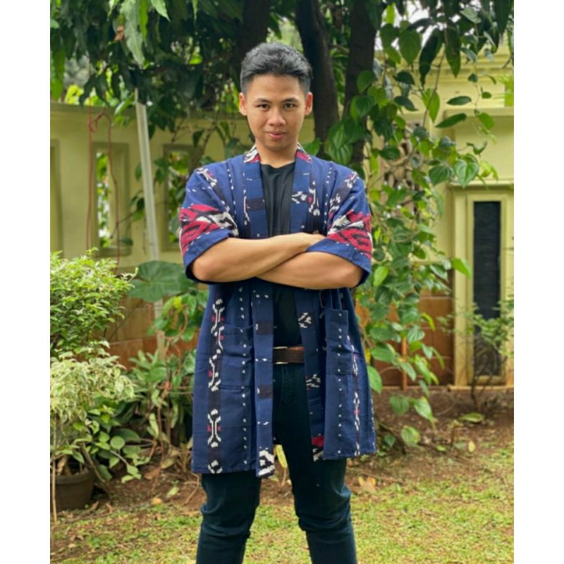 OUTER PRIA WARNA BIRU TUA READY STOCK