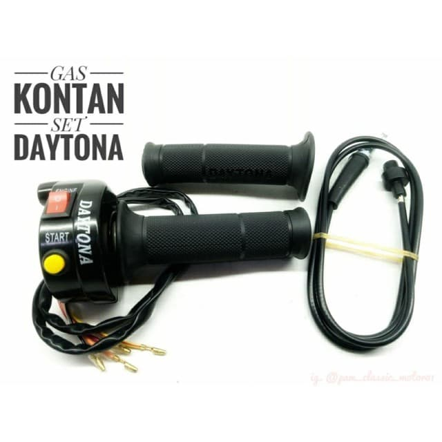 [SALAMDARIBINJAI] COD 1 SET GAS SPONTAN + TOMBOL ENGINE gas spontan / kotan 2 tombol murah Gas Spont