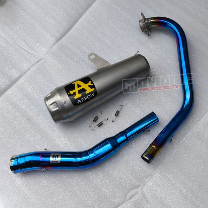 Knalpot Racing Arrow CBR150 R15 GSX150 CB150 VIXION FU SONIC DLL Inlet 50