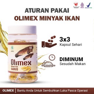 Olimex Minyak Ikan Gabus Asli - Kapsul Ikan Gabus Pasca Operasi,Obat Luka Diabetes Dan Semua Jenis L