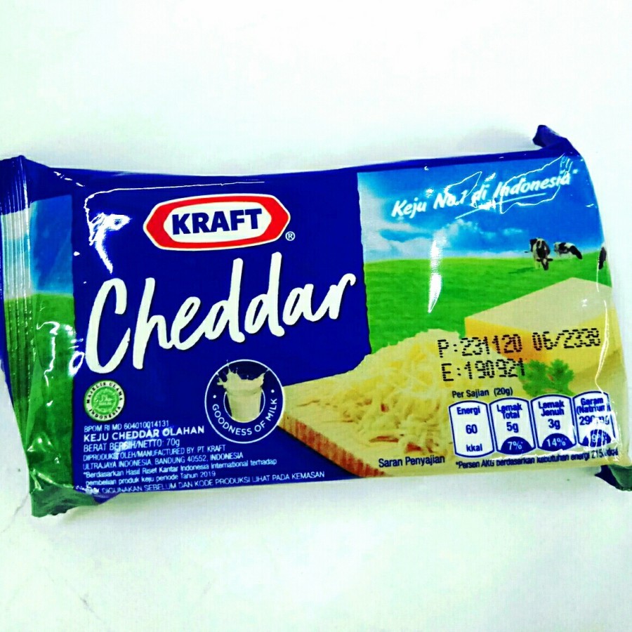 

Kraft Keju Cheddar Midi 70 gr