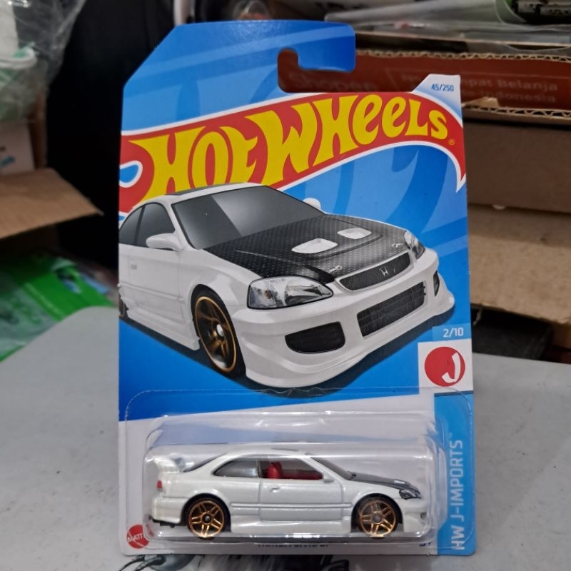 Hotwheels Honda civic si white- Hot wheels Honda civic si putih- Honda Civic Ferio
