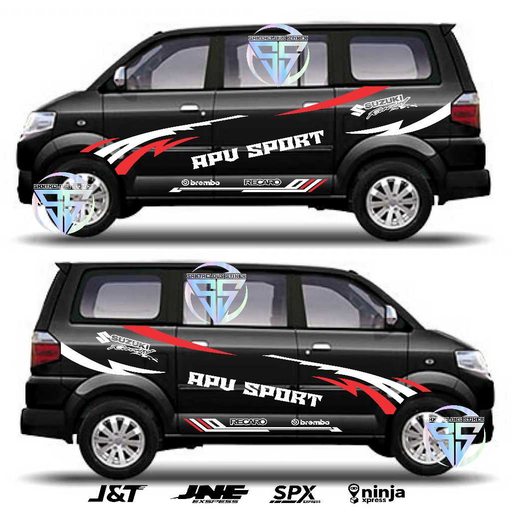 [COD]Cutting stiker mobil suzuki apv Sport terbaru sticker list apv,grandmax murah Custom nama