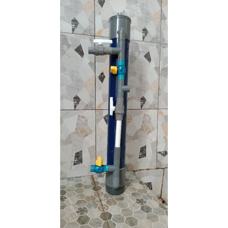 Fiilter Air Sumur Bor Keruh Bau Besi Karat Air Kuning Berminyak Air PDAM Keruh 4 Inch Backwash