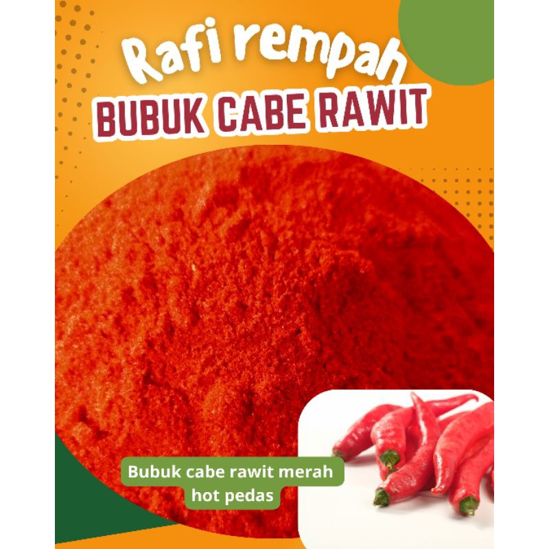 

CABE BUBUK HALUS Extra pedas RAWIT TEJA INDIA MERAH
