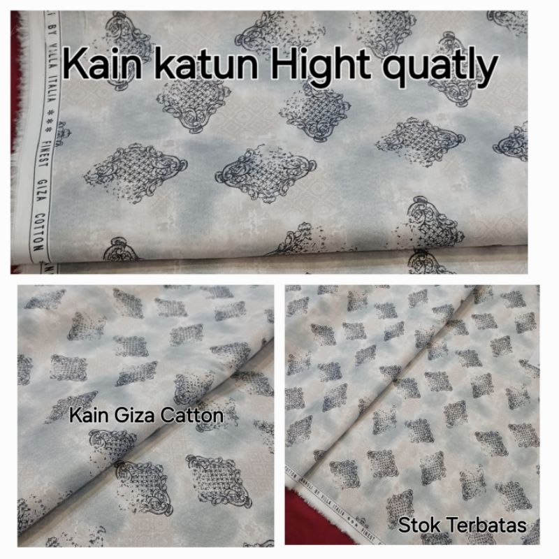 Kain Katun kemeja/Kain katun Italy motif per 25 cm