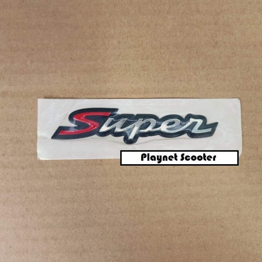 Sticker Stiker Emblem Vespa " Super "
