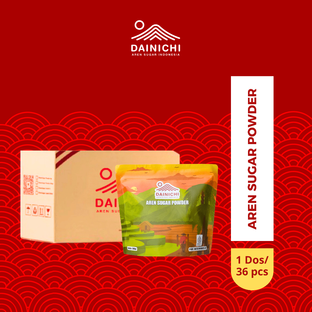 

DAINICHI Gula Aren Semut 300 Gram 1 Dos (36 pcs) - Sugar Powder