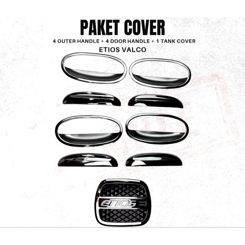 Handle Cover Pintu Etios Valco Set