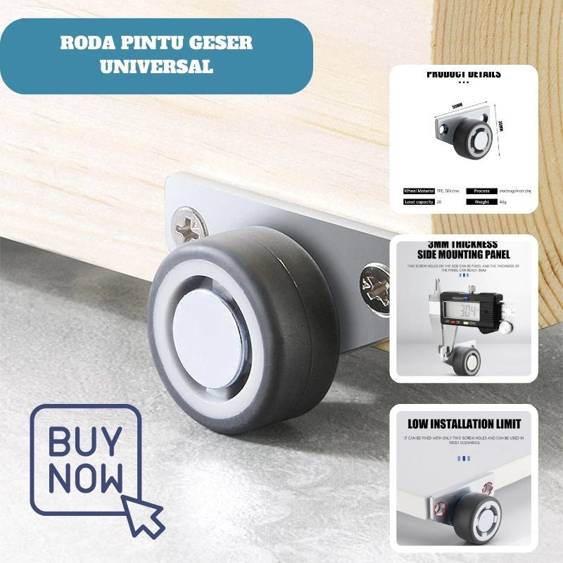 Roda Pintu Geser Universal Roda Untuk Pintu Menggantung Roda Geser Bawah Pintu