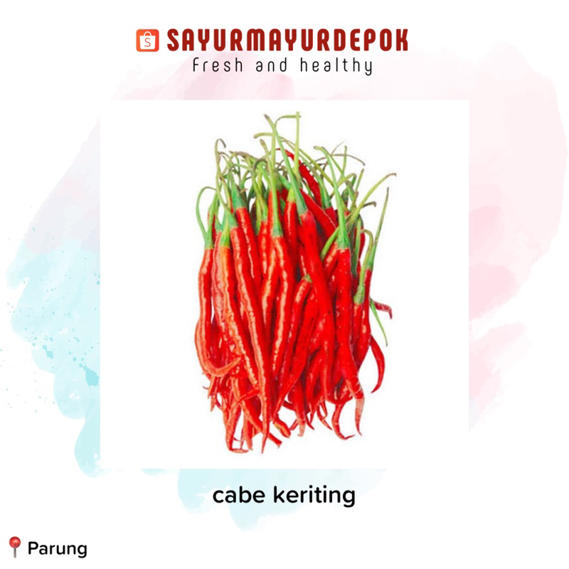 

cabe keriting merah 100g / sayur mayur depok / bogor / tangerang