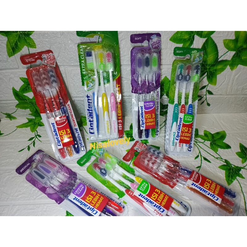 Ciptadent Sikat Gigi isi 3 / Sikat Gigi Ciptadent isi 3