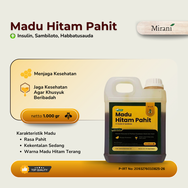 

Madu Hitam Pahit Al Mar'ah 1kg Premium