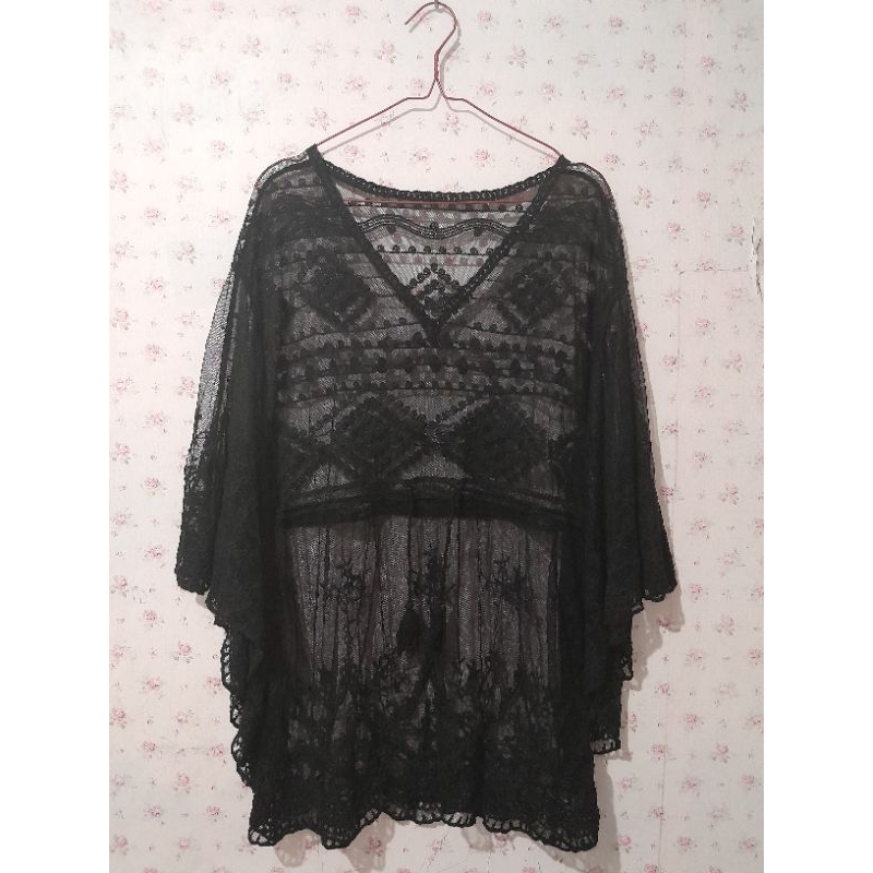 Outer Brukat Hitam