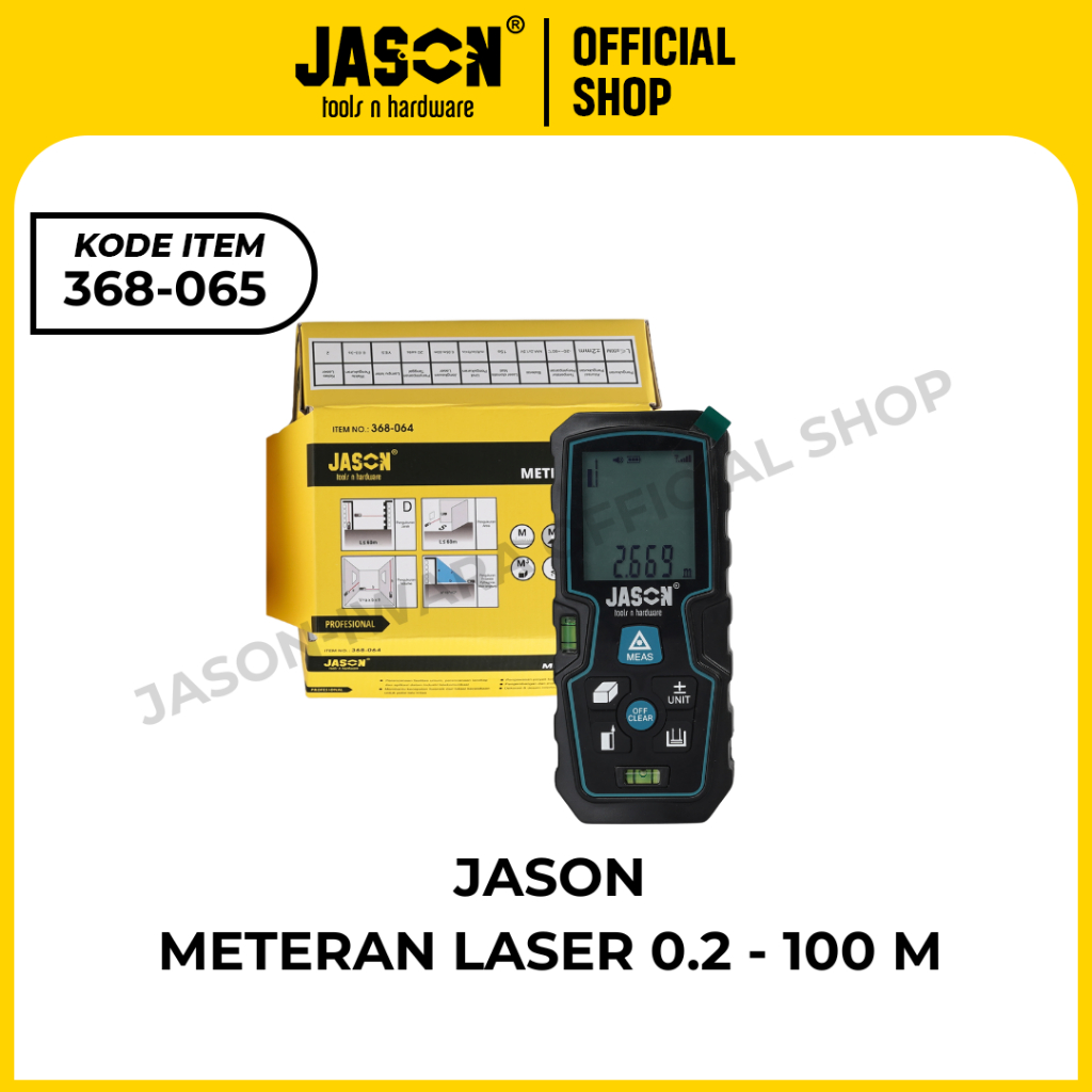 Jason Meteran Laser 100 Meter Digital Alat Ukur Digital