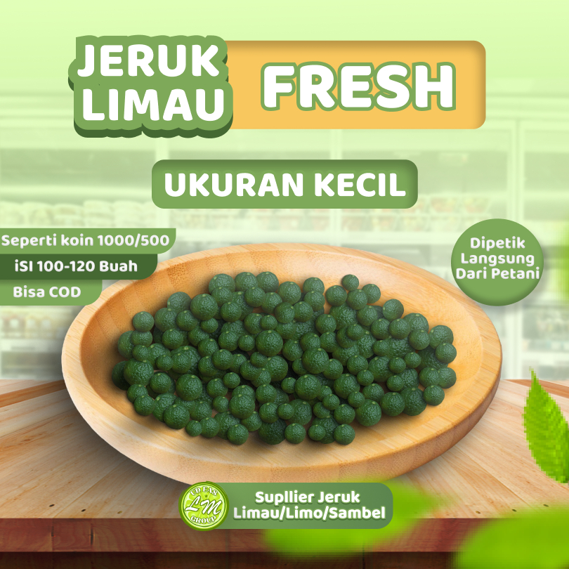 

Jeruk Limau/Limo/Sambel Fresh 1kg Ukuran Kecil Isian Baso Aci