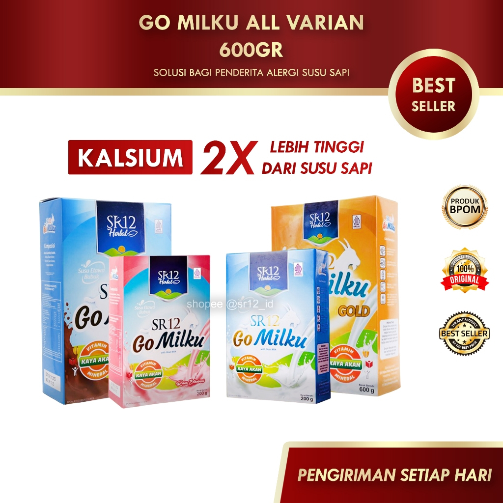 

GOMILKU SR12 SUSU ETAWA BUBUK NUTRISI TINGGI | SUSU KAMBING MENJAGA KESEHATAN KELUARGA | BEBAS GULA | BUMIL BUSUI | BPOM | HALAL | ORI