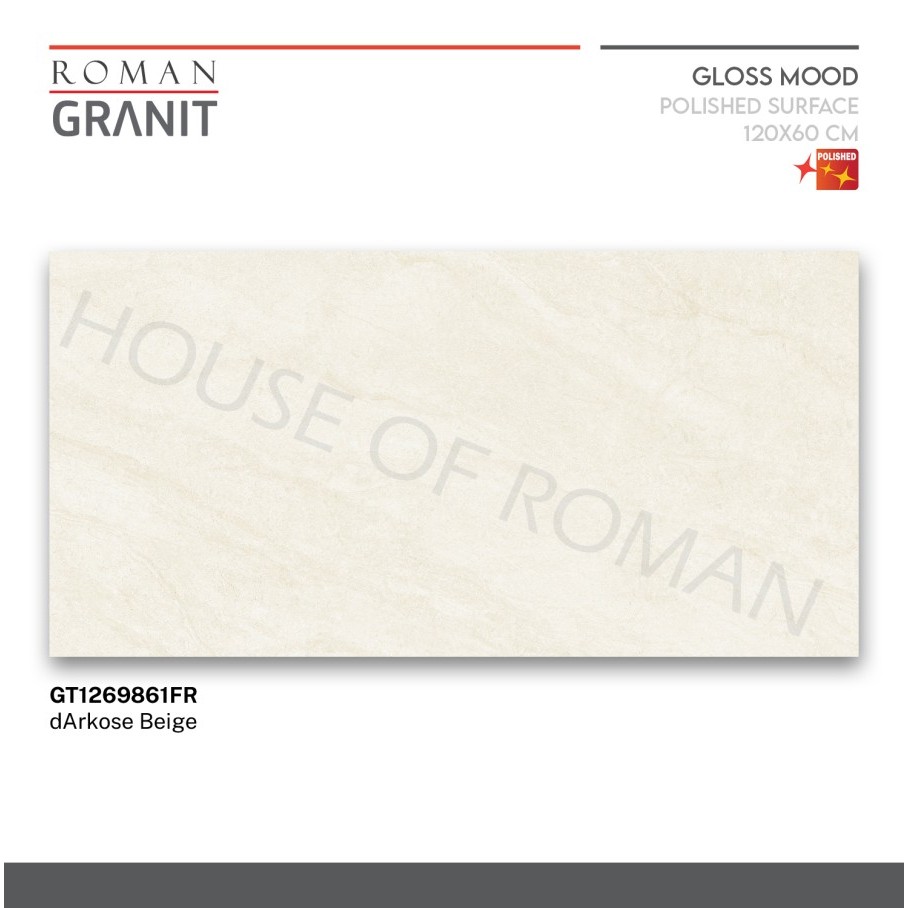 Roman Granit Gloss Mood GT1269861FR dArkose Beige 120x60
