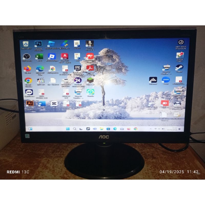 Monitor LED AOC 19 inch wide screen normal