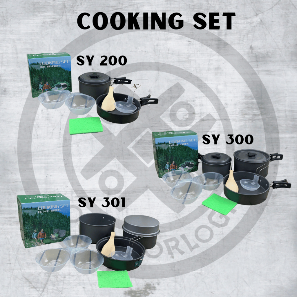 COOKING SET | SY 300 | SY 200 | SY 301 | DS 301 | DS 300 | ALAT MASAK SET | NESTING | NESTING CAMPIN
