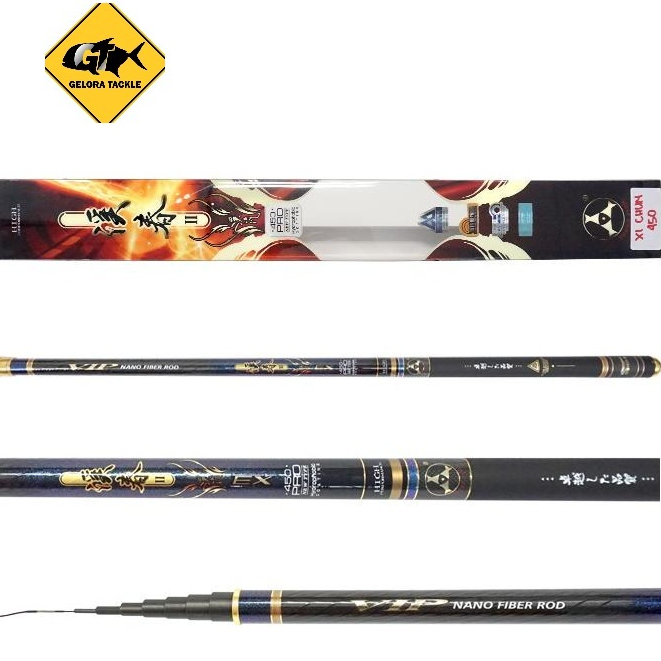 Joran Tegek Threefish XI CHUN 360 450 540CM Carbon Ringan High Power