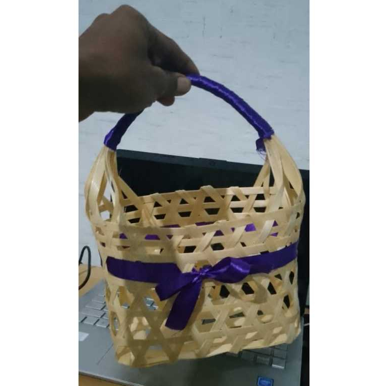 

Tas ulang tahun, tas anyaman bamnu souvenir tas kemasan hadiah ukuran sedang