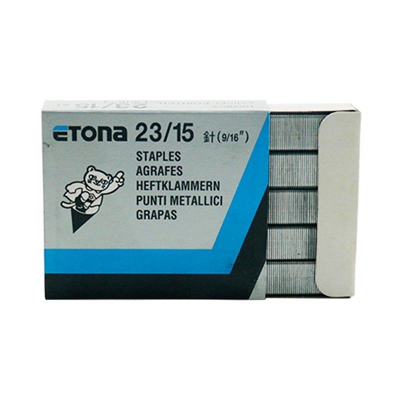 

ISI STAPLES JILID BESAR ETONA 23/15 / ISI HEKTER ATOM STAPLES STAPLER JILID BUKU MERK ETONA