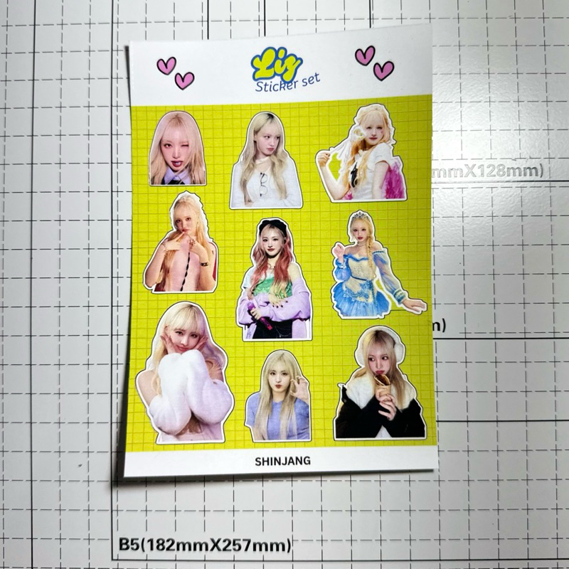 

Sticker Kpop IVE Size A6