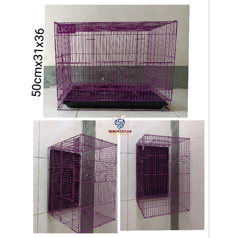 50cm , Kandang  lipat Lucky untuk Hewan , kucing , SUGAR GLIDER , TUPAI , Marmut , Tikus ,  bunglon 