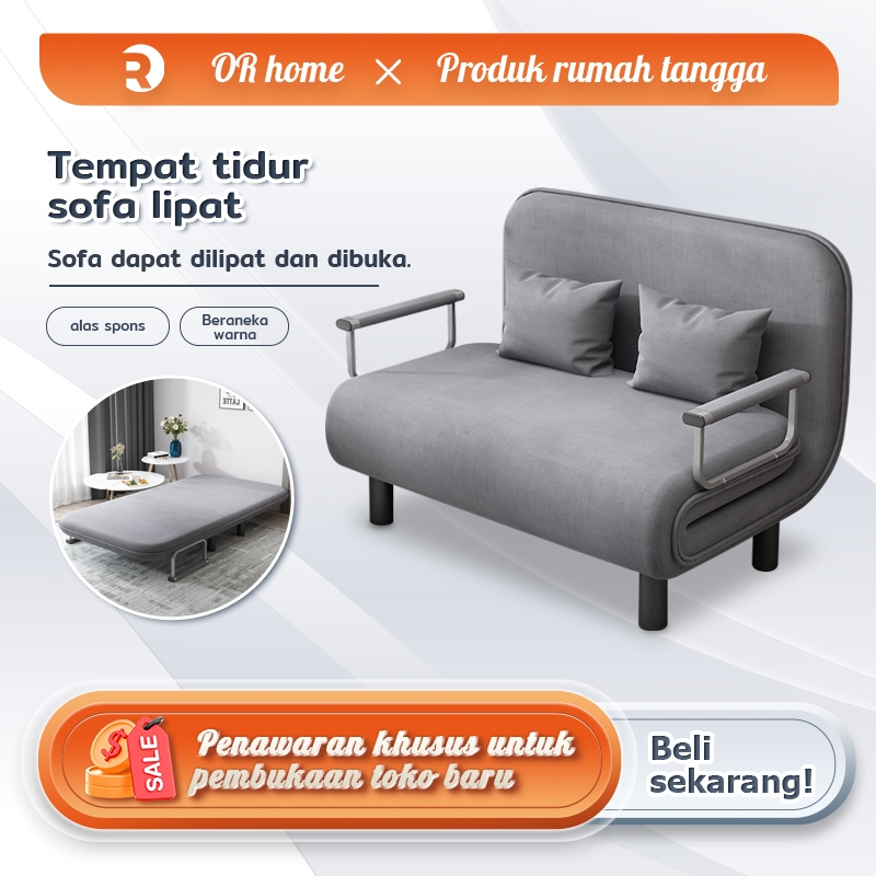 Sofa Lipat Bed Modern Minimalis 2in1 | Sofa Ruang Tamu Ikea Serbaguna, Multifungsi & Nyaman