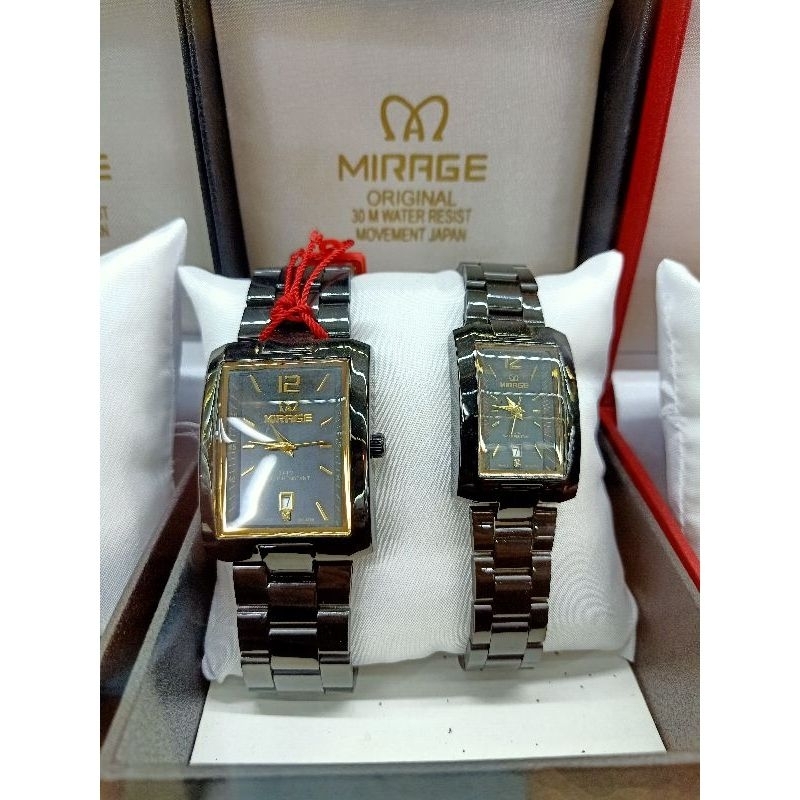 Jam Tangan Wanita Jam Tangan Mirage Original Jam Tangan Steinless Steel Jam Tangan Couple Mirage Jam