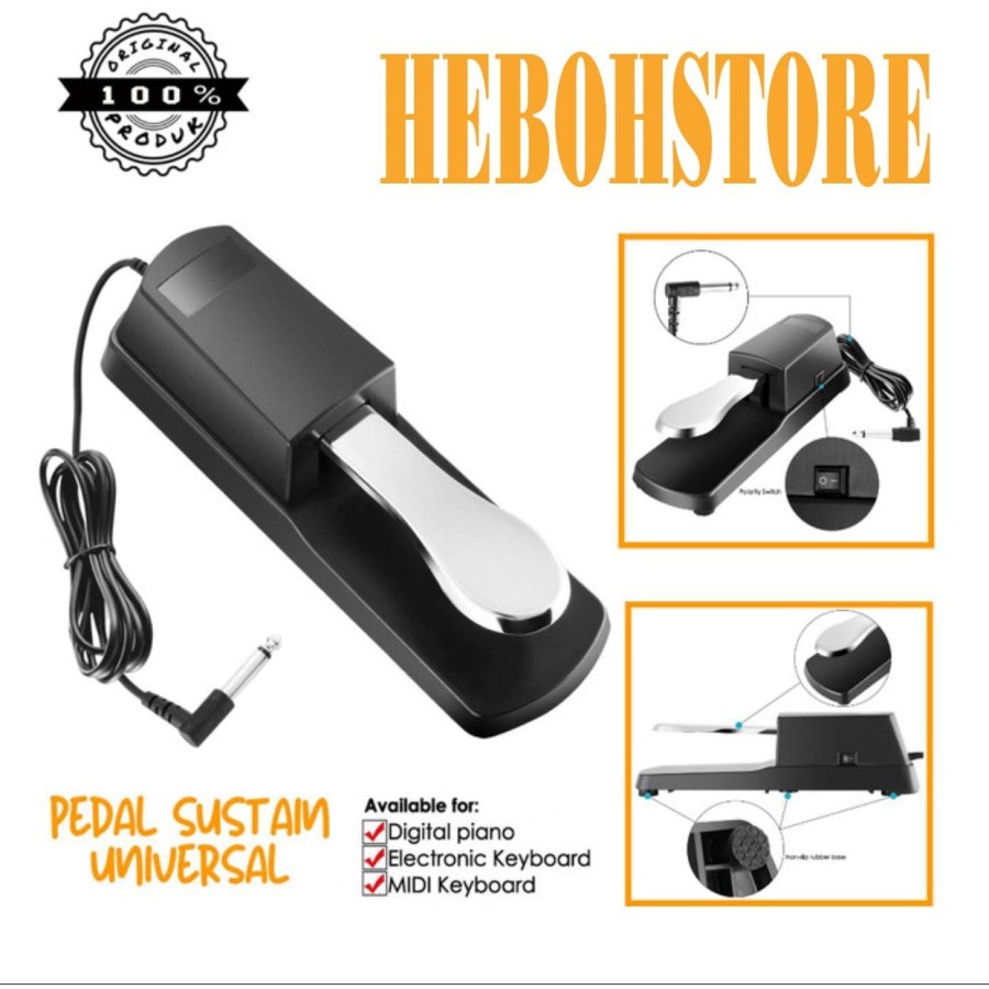 SUSTAIN PEDAL KEYBOARD UNIVERSAL ANGELET YAMAHA/ SUSTAIN SEMUA MERK