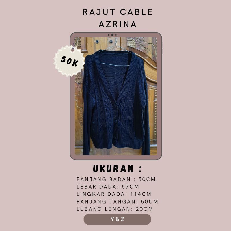 PL CARDIGAN RAJUT AZRINA BYTANTISA