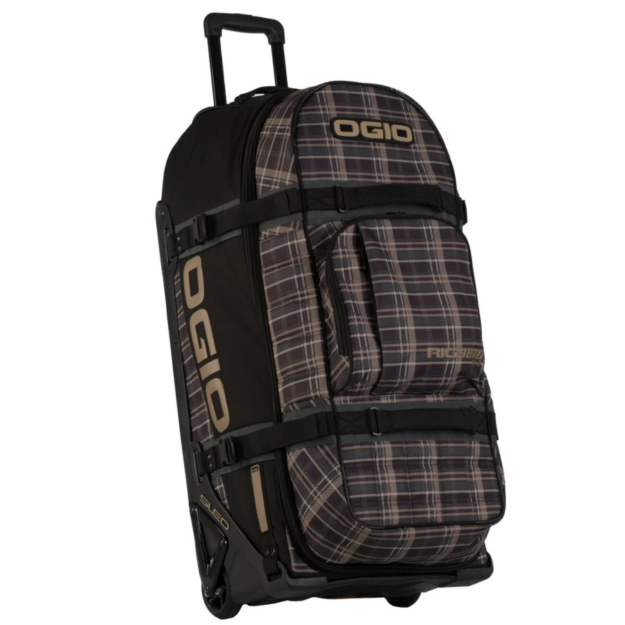 Travel Bag Ogio Rig 9800 Plaidley Tan Black Tas Ogio Rig 9800 Plaidley Tan Original