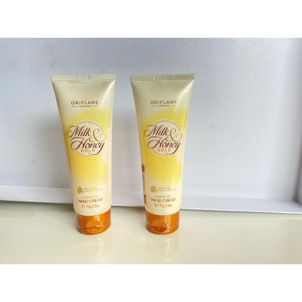 Oriflame Milk & Honey Gold Body Care - Hand Cream & Sugar Scrub 75gr