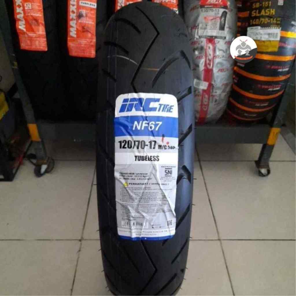 Ban Motor IRC NF 67  size120/70 R17 - Tubeless Ban Depan CBR 150R, CBR 250RR, CB150R Streetfire, R15
