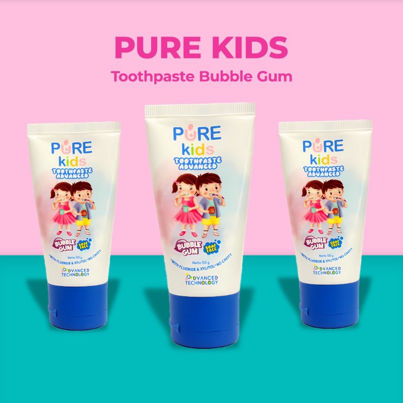 Pasta Gigi PURE KIDS with floride dan xylitol