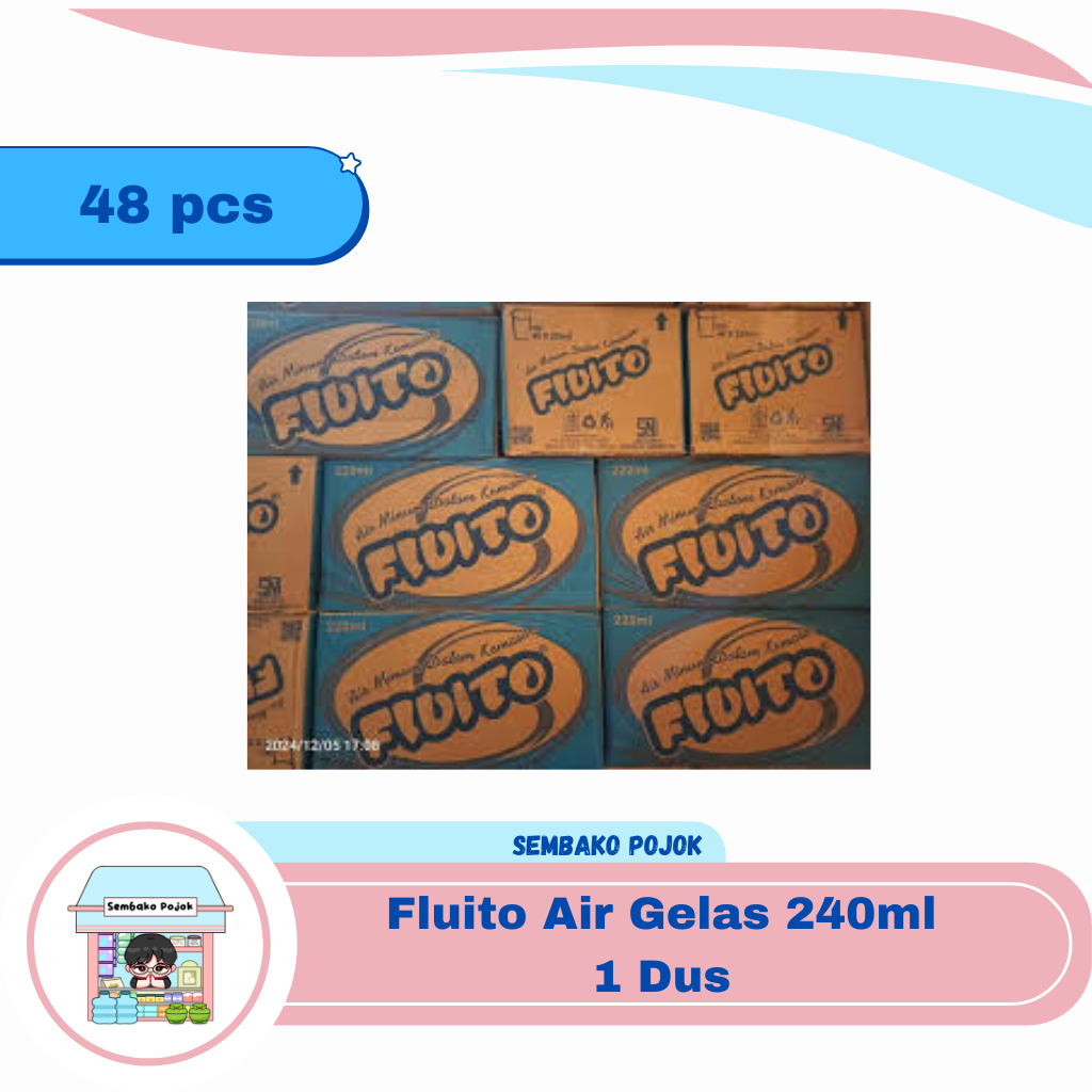 

Fluito Air Gelas 240ml 1 Dus