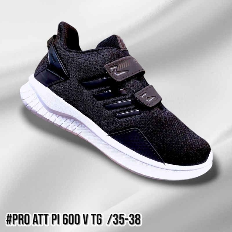 SEPATU SEKOLAH PRO ATT HITAM PUTIH/PI 600 V TG MURAH