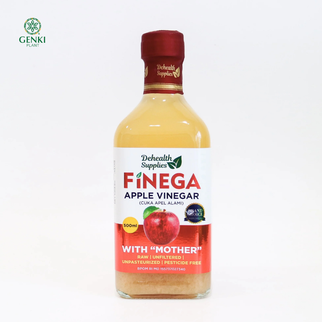 

Finega Apple Cider Vinegar With The Mother / Cuka Apel (Botol Kaca) - 500 ml