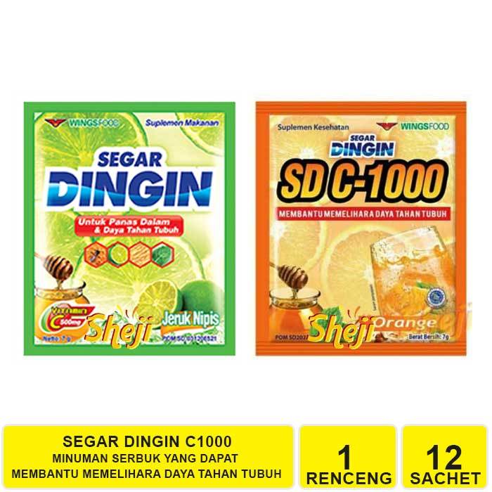 

1 RENCENG ISI 12 SACHET SEGAR DINGIN VIT C 1000