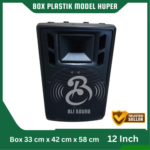 BOX SPEAKER MODEL HUPER 12 INCH 12IN 12" BOK KOSONG FIBER PLASTIK ORIGINAL