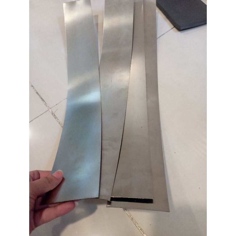 Plat Stainless 304 Tebal 0,4mm x 70mm x 500mm Stainless