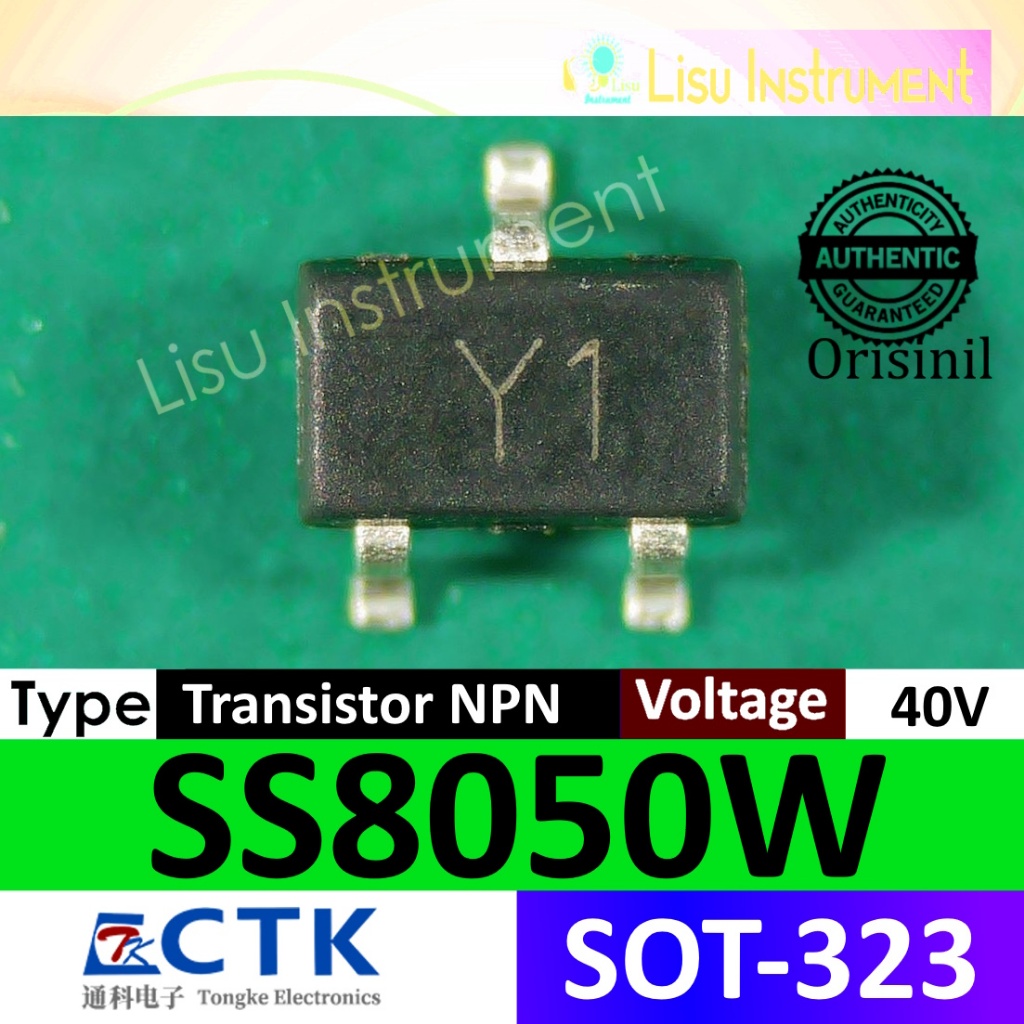 TKSS8050W 40V 1.5A PNP Transistor SS8050W Y1 Sot-323 CTK Electronics