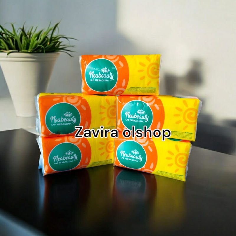 tisu dapur serbaguna 200sheets premium nea beauty ukuran 20x20 lipat