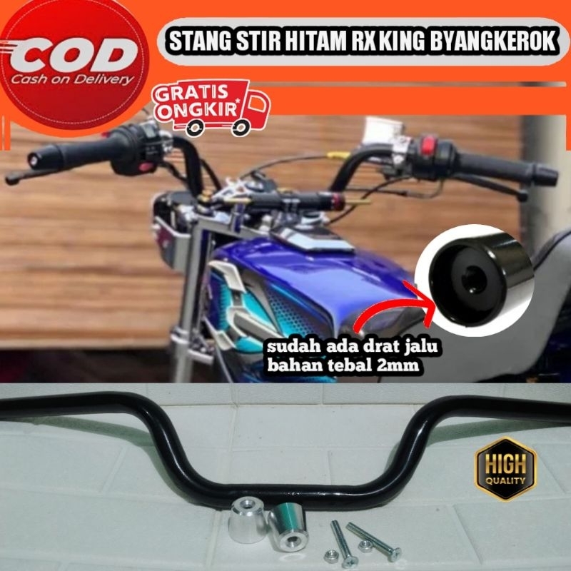 STANG STIR RX KING HITAM BANDUNG